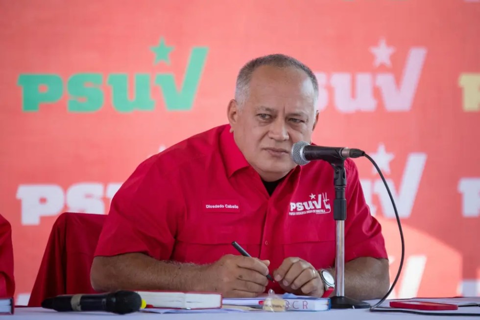 El número dos del chavismo, Diosdado Cabello, en una fotografía de archivo. EFE/Rayner Peña R.