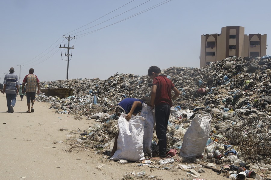 Basura en Gaza