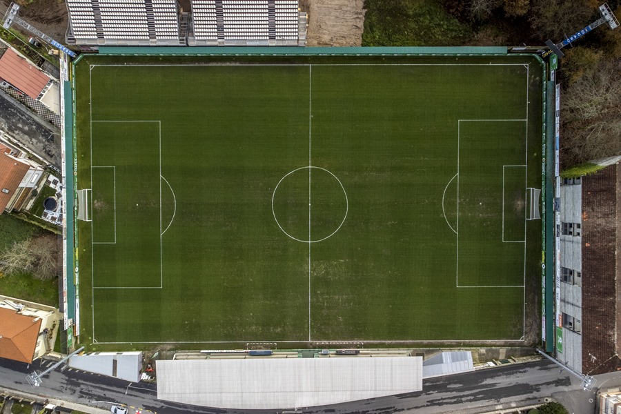 Vista del estadio Municipal de Espiñedo de O Carballiño