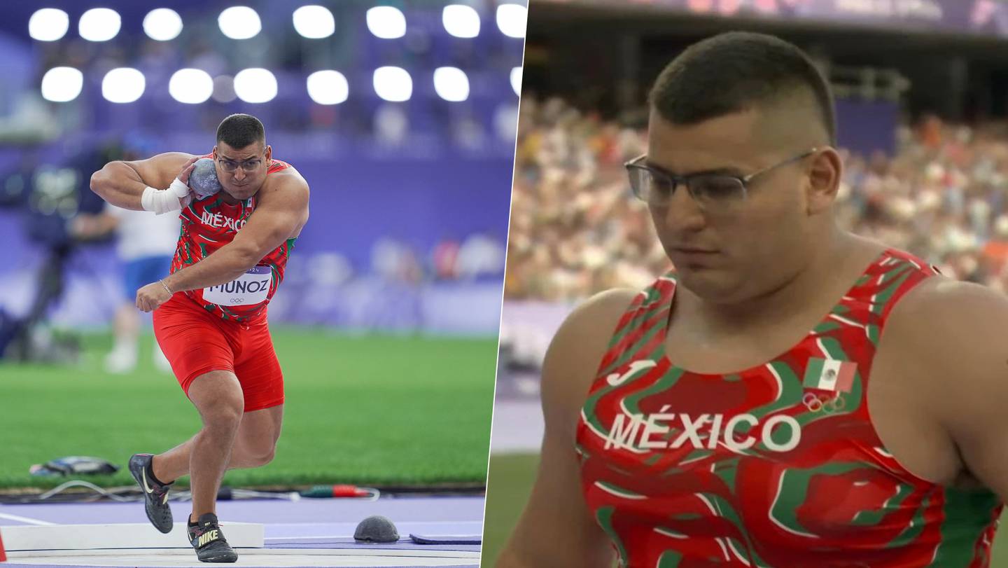 Uziel Muñoz clasificó a la final de lanzamiento de bala en París 2024. (Foto: Mexsport/Cortesía COM)