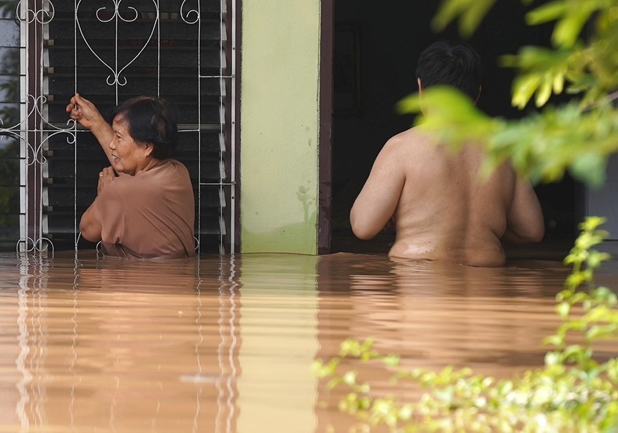 Inundaciones en Tailandia por el paso del tifón Yagi