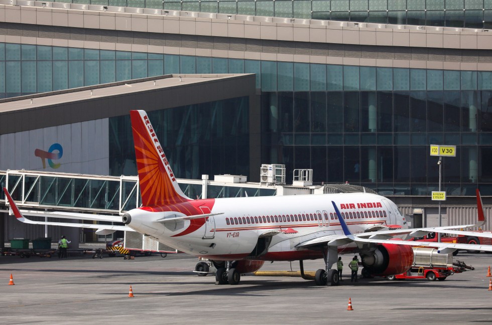 Vista de un avión de Air India, en una fotografía de archivo. EFE/Divyakant Solanki