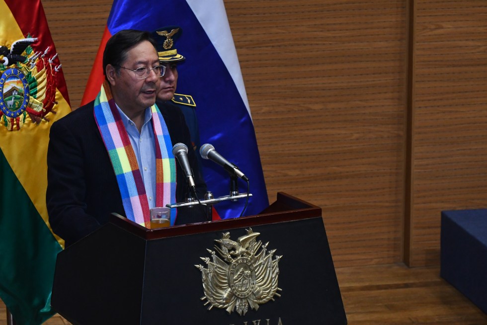 Fotografía de archivo del presidente de Bolivia, Luis Arce. EFE/Stringer