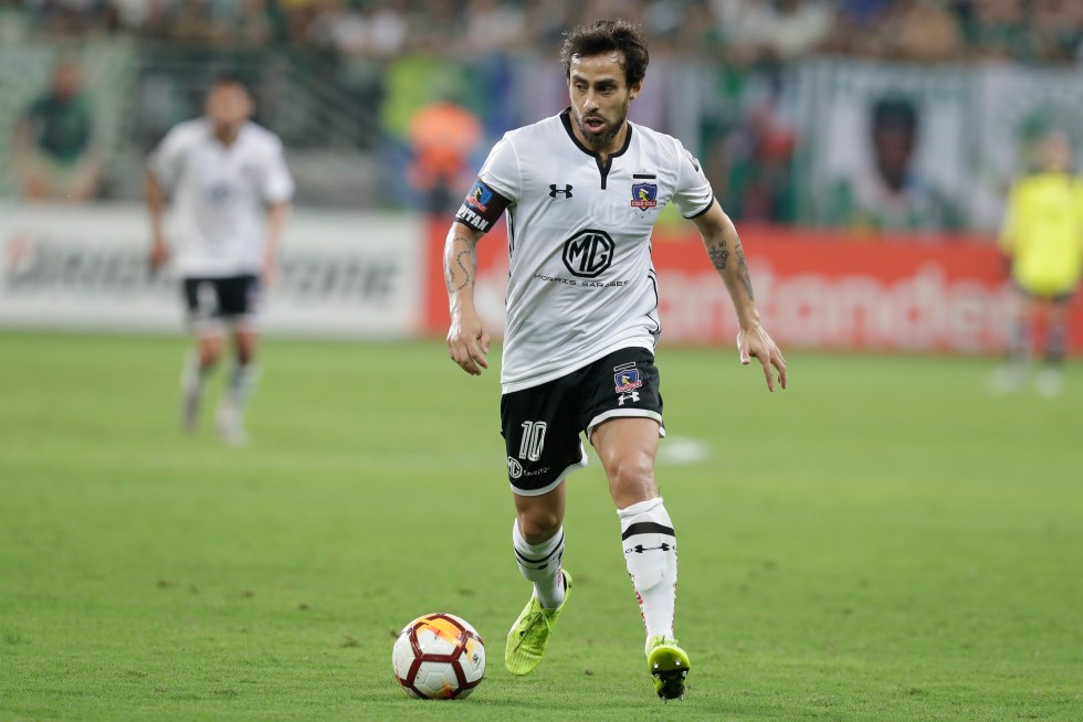 El exfutbolista Jorge Valdivia, durante su etapa como jugador de Colo Colo en 2018. EFE/Sebastião Moreira