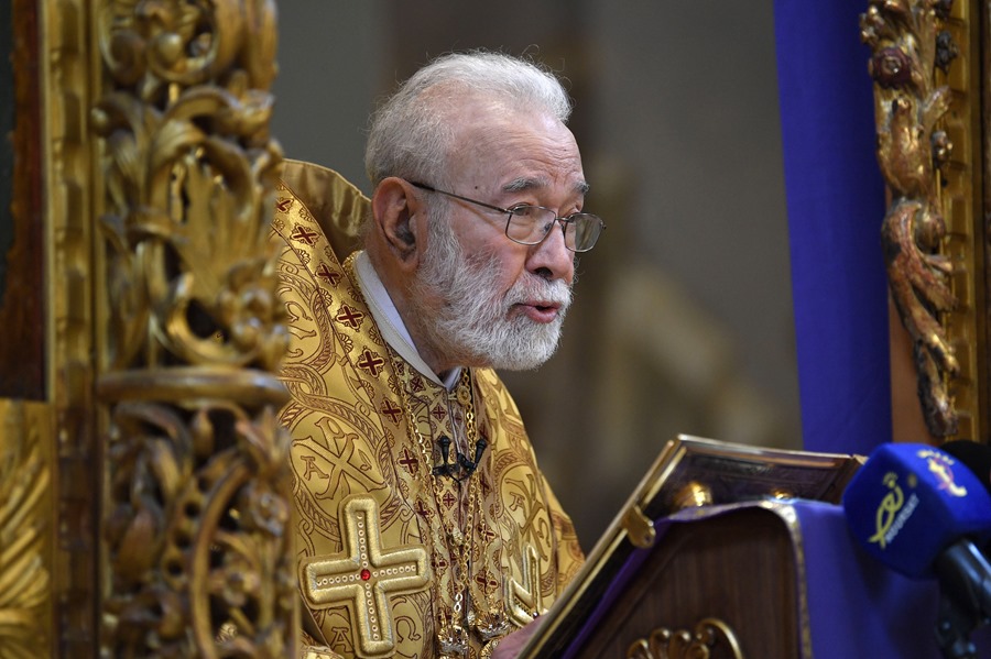 El obispo libanés de la Iglesia Ortodoxa Griega de Antioquía para la Arquidiócesis de Beirut, el Metropolitano Elias Audi,