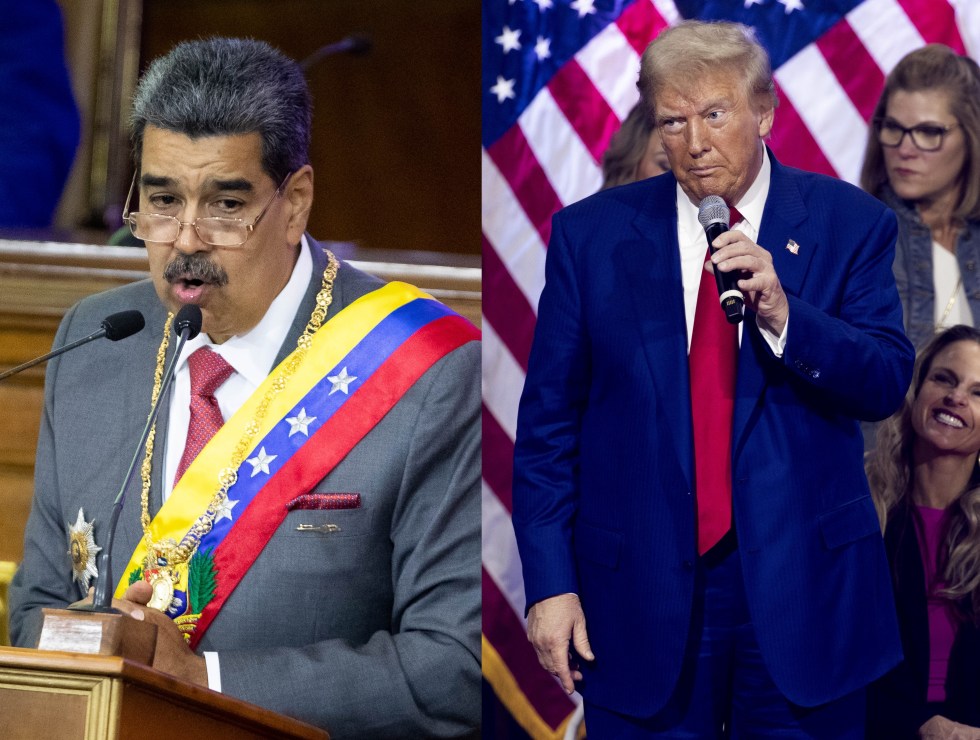 Fotografías de archivo del presidente de Venezuela, Nicolás Maduro (i), y el expresidente de EE.UU. Donald Trump (d). EFE/Rayner Peña R/Shawn Thew