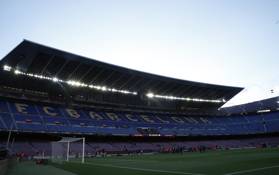 Vista del estadio Camp Nou.