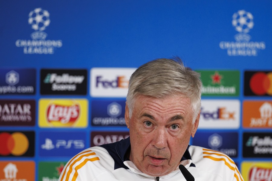 El entrenador del Real Madrid, Carlo Ancelotti,