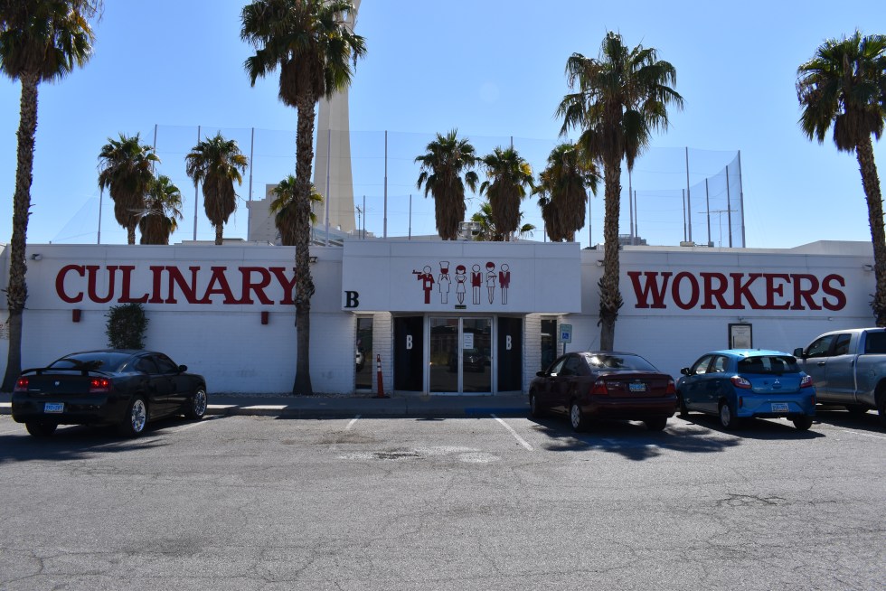 Fotografía donde se muestra la sede de la Unión de Trabajadores Culinarios, en Las Vegas, Nevada (Estados Unidos). EFE/ Mónica Rubalcava