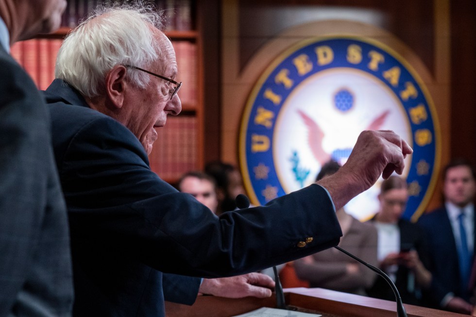 El senador estadounidense Bernie Sanders, crítico de Israel, en una fotografía de archivo. EFE/Shawn Thew