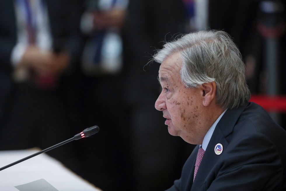 El secretario general de la ONU, António Guterres, en una fotografía de archivo. EFE/Rungroj Yongrit