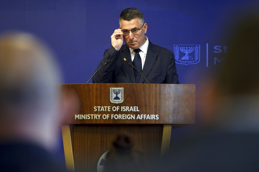 El ministro israelí de Exteriores, Gideon Saar