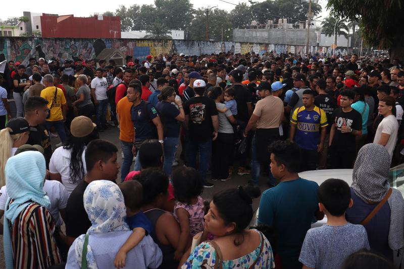 Activistas denuncian que la frontera sur es ya un "tapón" para migrantes - migrantes-en-tapachula-chiapas-1024x683