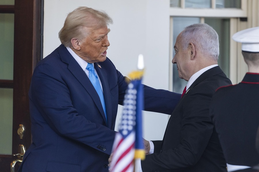 donald_trump_benjamin_netanyahu Fotografía de la reunión entre Donald Trump y Benjamin Netanyahu, este 4 de febrero de 2025.