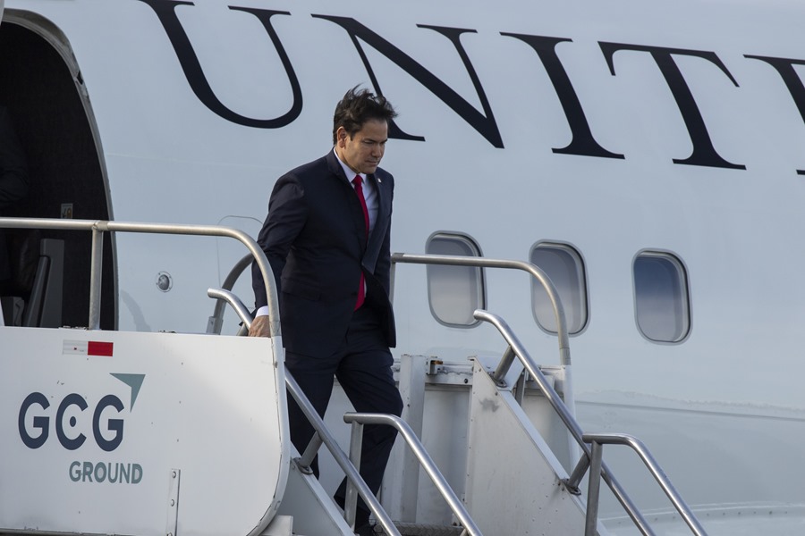 marco_rubio_llegada_costa_rica Rubio llega a Costa Rica para hablar con Chaves sobre migración, seguridad y comercio