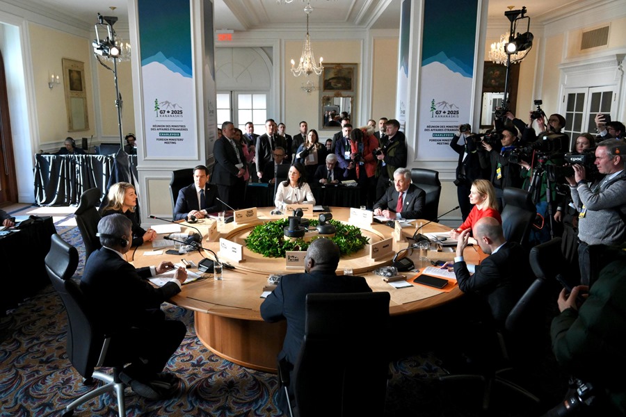 g7-exteriores2 Vista de la reunión de los ministros de Exteriores del G7 en La Malbaie, Charlevoix (Canadá), este 13 de marzo de 2025. EFE/Alessandro Di Meo