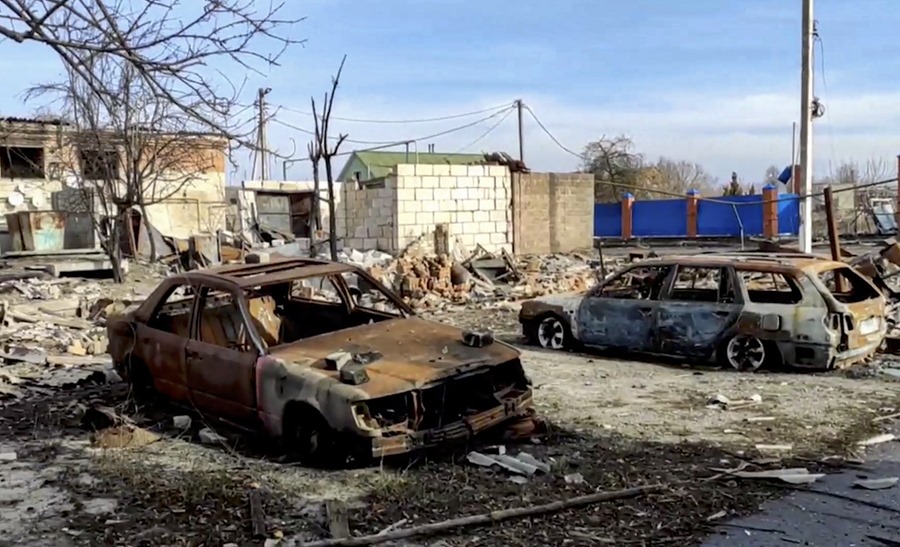 sudzha-rusia-2 Imagen tomada de un video de la zona de Sudzha, en la región de Kursk. EFE/EPA/Russian Defence Ministry Press Service