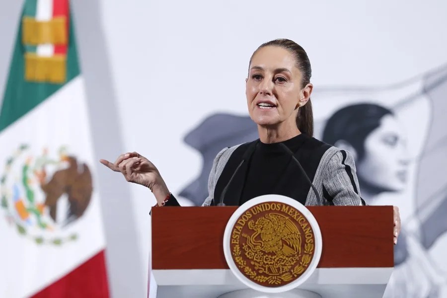 mexico-acuerdo2 La presidenta de México, Claudia Sheinbaum, participa este martes en su conferencia de prensa en Palacio Nacional de la Ciudad de México (México). EFE/Mario Guzmán