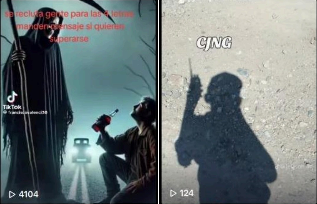 publicaciones-de-reclutamiento-del-cjng Cárteles usan emojis, hashtags y audios virales en TikTok para reclutar a jóvenes - publicaciones-de-reclutamiento-del-cjng