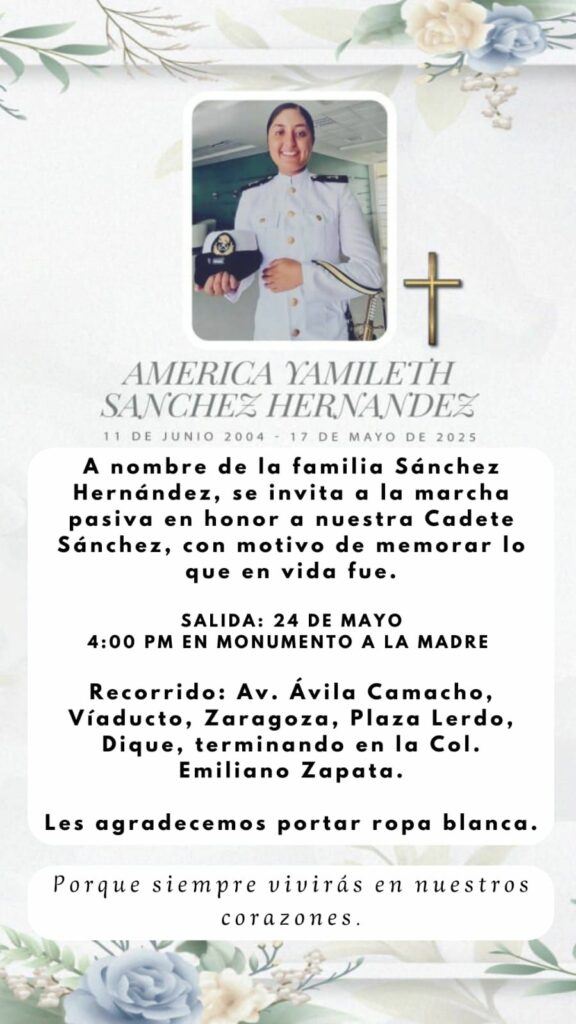 Convocan a marcha en Xalapa en honor a la cadete América Yamileth - realizaran-marcha-en-xalapa-en-honor-a-la-cadete-america-yamilet-2-576x1024