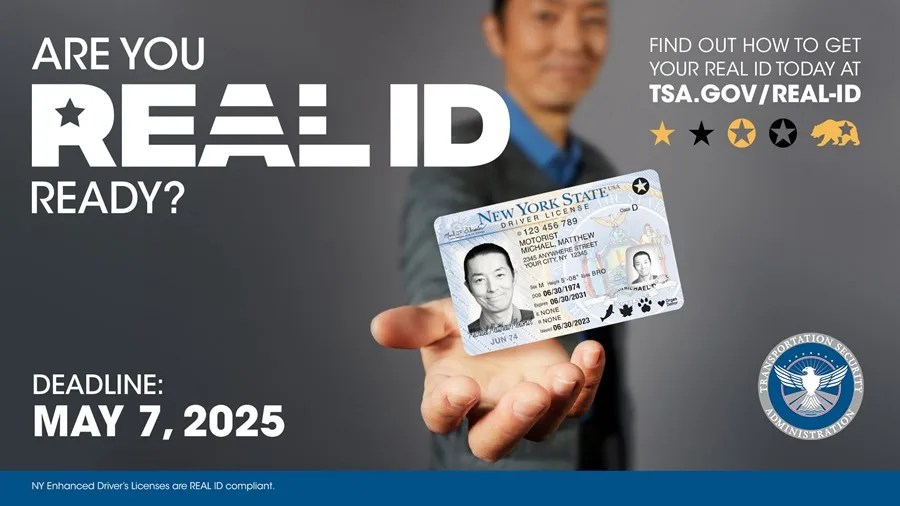 vuelos-eeuu2 Fotografía de una publicidad que indica la fecha límite para obtener el 'Real ID', el nuevo documento de identidad que exigen las autoridades de Estados Unidos para vuelos internos. EFE/ Departamento de Seguridad Nacional