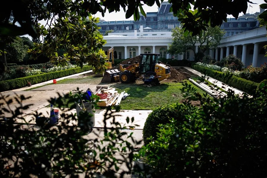 casa_blanca_jardin_de_rosas Donald Trump ordena pavimentar el jardín de rosas de la Casa Blanca