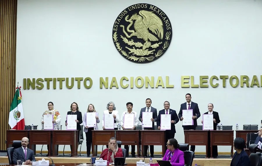 ceremonia_ine_mexico El ente electoral de México valida el triunfo de nuevos ministros de la Corte, pese a la falta de consenso