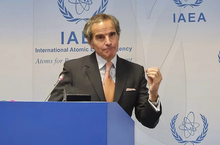 oiea-programa-nuclear-irani El director general del Organismo Internacional de Energía Atómica (OIEA), Rafael Grossi.